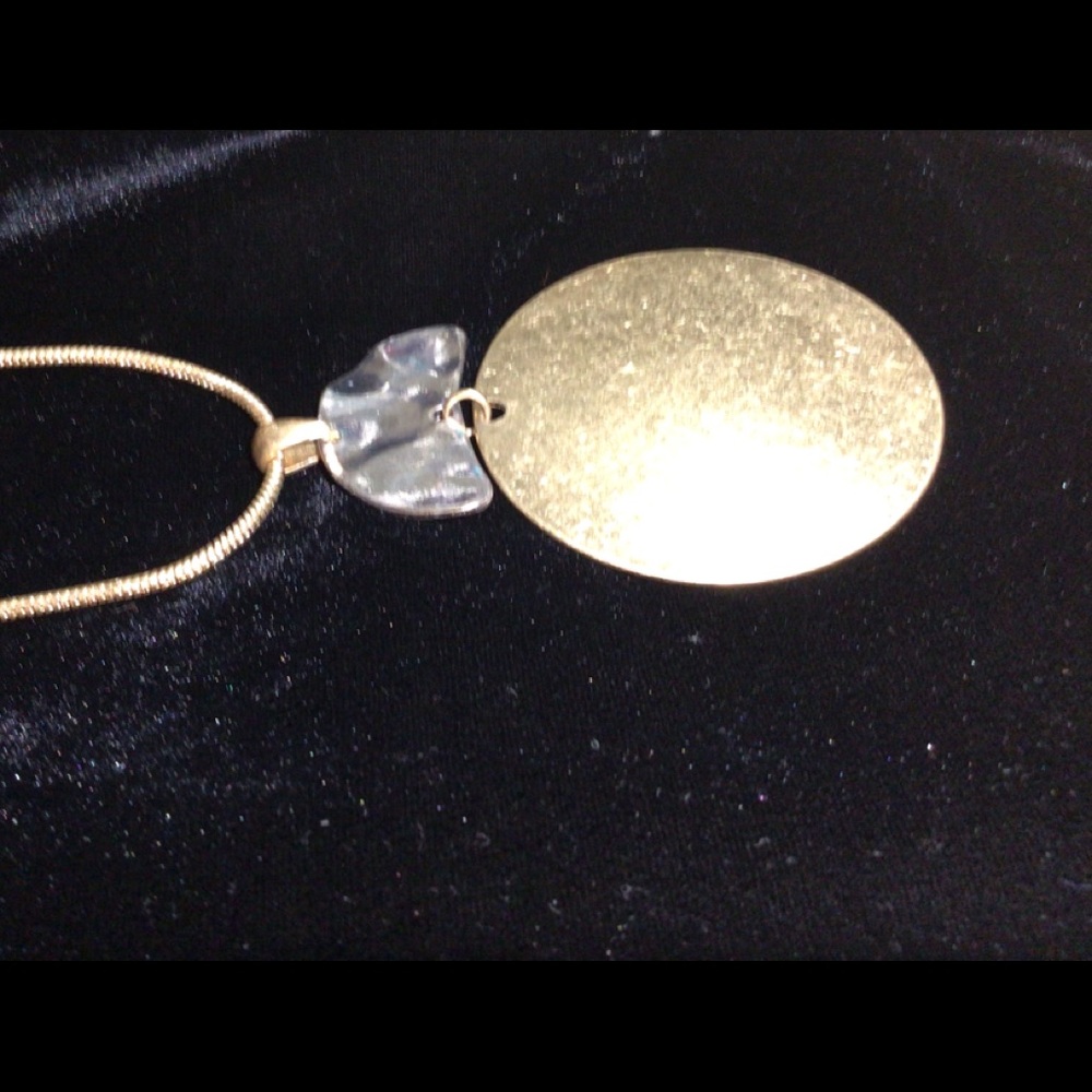 NWT Carol Dauplaise gold & silver necklace